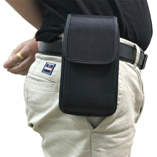 Nylon outdoor sports phone bag cycling hiking buckle oxford fabric phone waist case tactical waist bag slim tall style