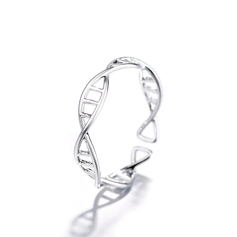 Креативное, свежее ретро-кольцо, модель DNA, корейский стиль, простой и элегантный дизайн, новая коллекция