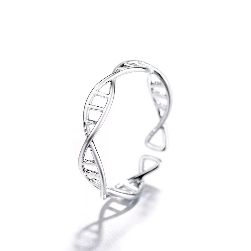 Креативное, свежее ретро-кольцо, модель DNA, корейский стиль, простой и элегантный дизайн, новая коллекция