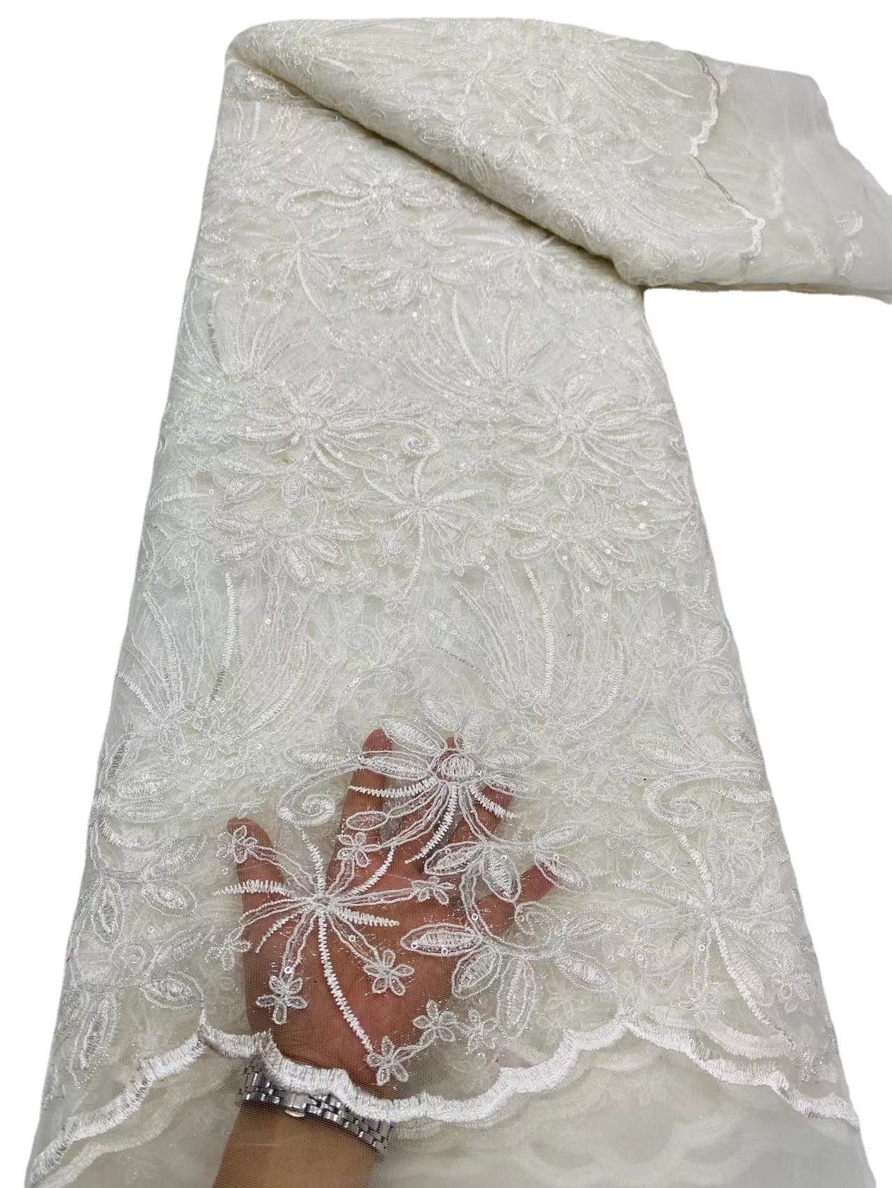 Lentejuelas moda boda encaje soluble en agua bordado moda tela cuerda bordado coche hueso bordado Cuentas planas bordado encaje JX2818