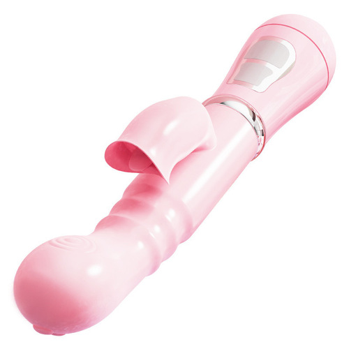 Female Passionate Variable Frequency Tongue Licking Vibrating Massager Rabbit Vibrator Dual Shock AV Stick Charging Massager