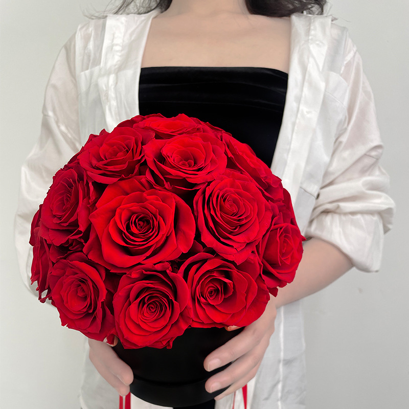 Ramo de Flores Preservadas con Forma de Cabeza de Hongo, Regalo de San Valentín, Regalo de Cumpleaños para Niñas, Regalo de Navidad, Regalo de Flores Preservadas