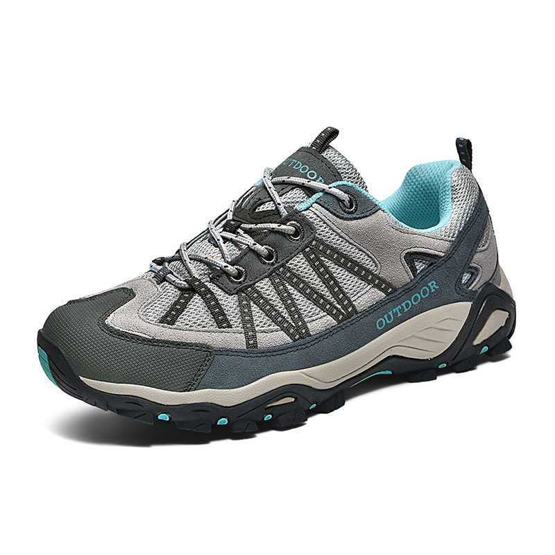 Transfronterizos de pareja de tamaño grande primavera y verano zapatos deportivos de malla para hombres y mujeres zapatos deportivos de viaje antideslizantes de campo casuales