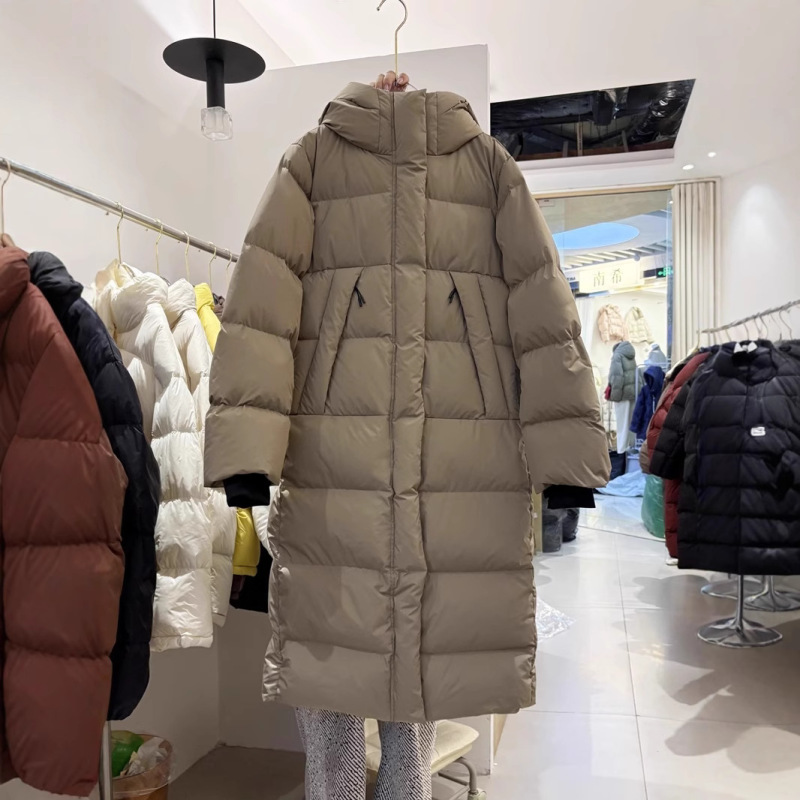 三防95绒东北及寒加厚长款羽绒服24过膝情侣外套冬504323防风防水|undefined