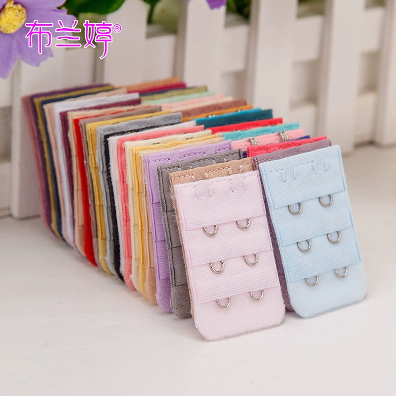 Трехрядный удлинитель для бюстгальтера с двумя крючками, трехрядная гальванизированная застежка-удлинитель с двумя крючками, трехрядная застежка для бюстгальтера с двумя крючками, универсальный.