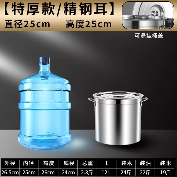 Extremely thick 25*25 barrels-with water position line ★ Square steel ear ★