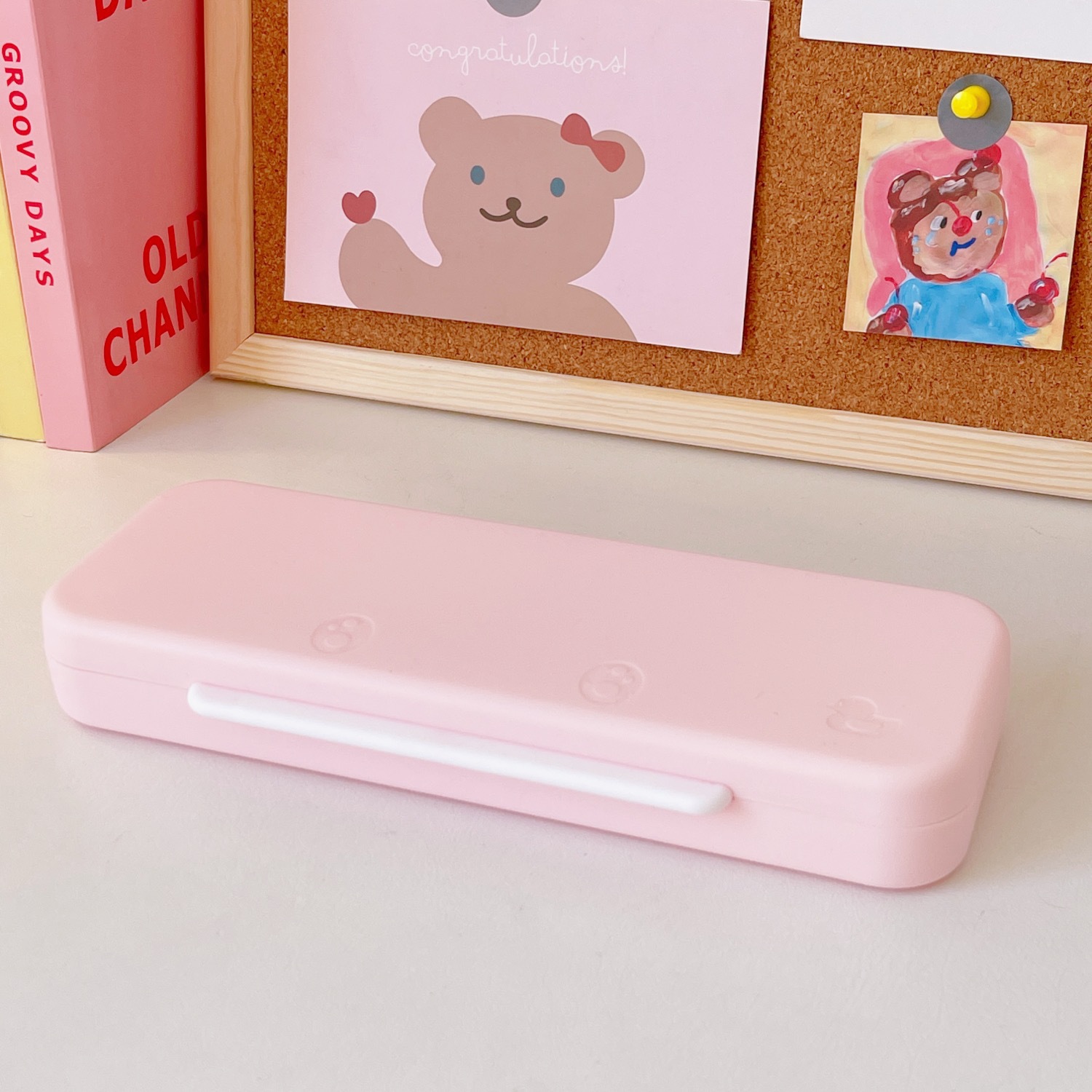 Dibujos animados lindo creativo multi-rejilla cerdo pluma titular chica corazón estudiante oficina papelería cerdo nariz titular de la pluma del cajón titular de la pluma