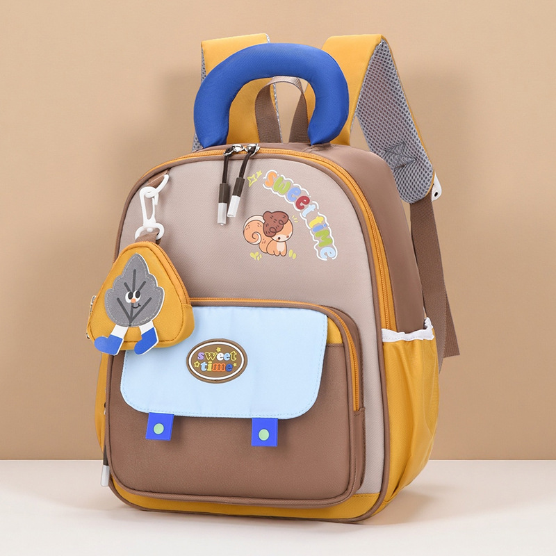 Jardín de infantes mochila para niños nueva mochila de dibujos animados transpirables para niños de 3 años y 5 años de edad, niñas mochila ligera