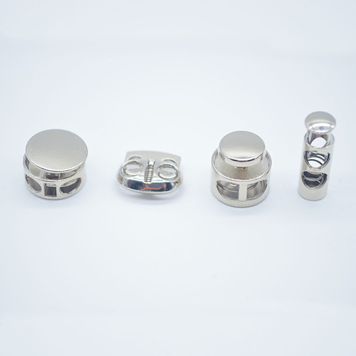 Metal spring buckle pig nose buckle double hole cylindrical pendant hat mine buckle clothing bags and accessories buttons small flat buckle wholesale