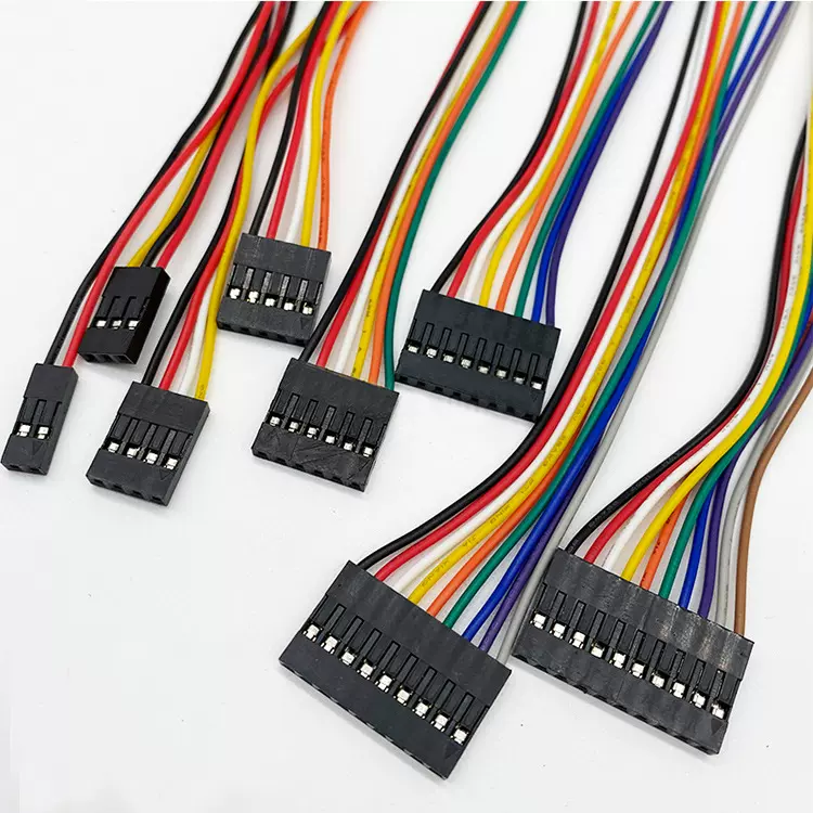 2.54杜邦端子线单头双头彩色端子排线2P3P4P-10P杜邦端子线材加工