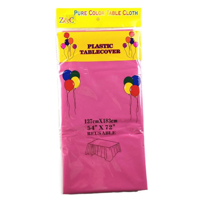 Wholesale disposable rectangular tablecloth 30 colors can be selected peva solid color party disposable tablecloth thickened table