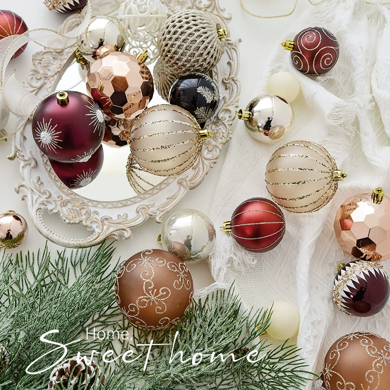 Painted Christmas decorations, pendant, Amazon, champagne color
