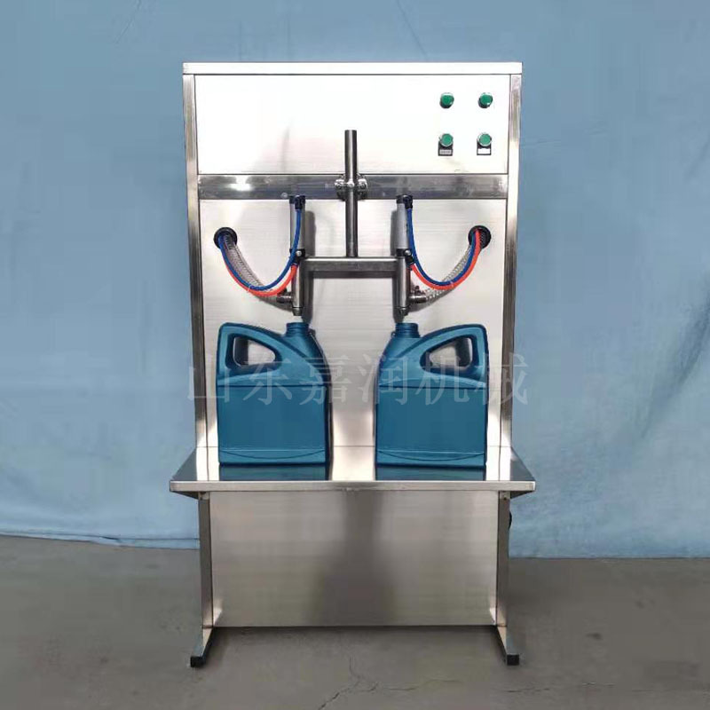 活塞式1-5升洗衣液灌装机 塑料桶液体双头灌装机