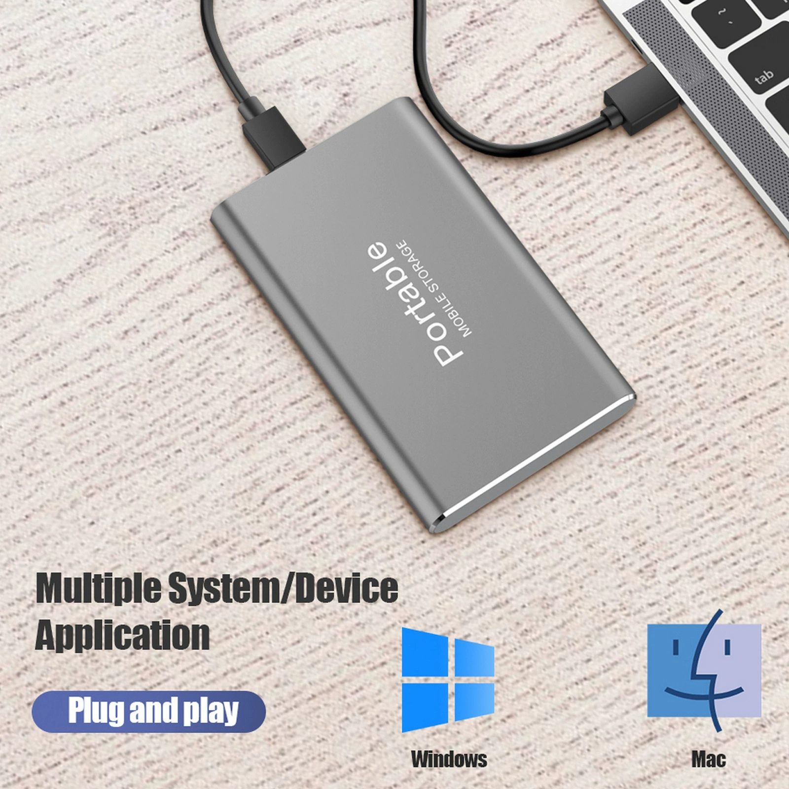 Новый кросс-бордер новый продукт мобильный жесткий диск USB3.1 10ТБ SSD высокоскоростная передача мини-компьютер на полках