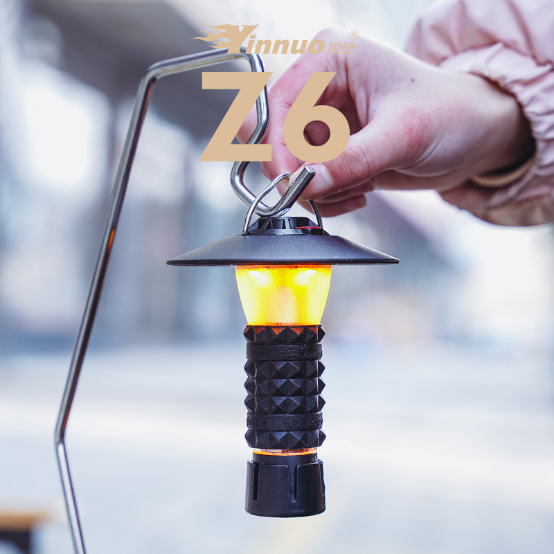 Yinnuo Z6 Camping Lamp Outdoor Super Long Endurance Tent Lamp Camping Lamp Atmosphere Hanging goalzero Flat Tower Lamp