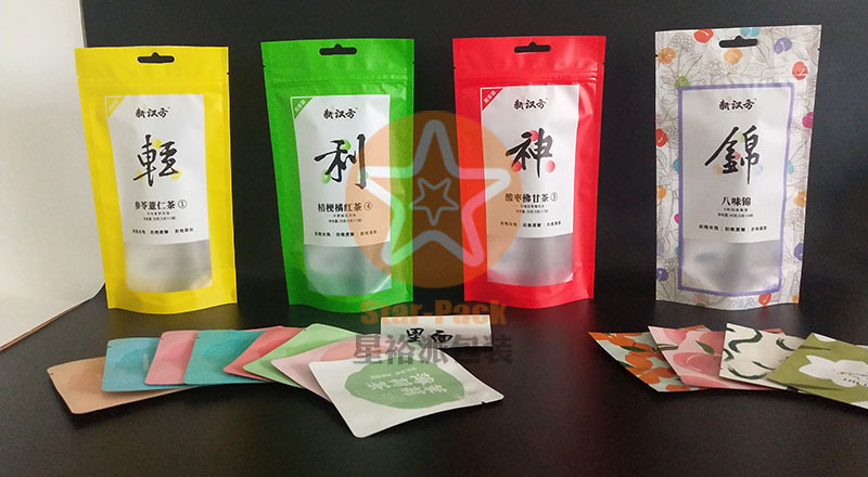 精美新款防潮茶包自立自封铝箔袋