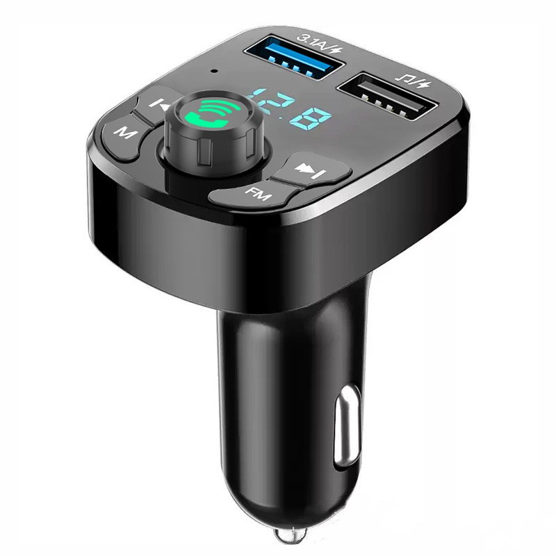 Private model X16 car charger fm transmitter mp3 player car cigarette lighter digital display smart car charger wholesale