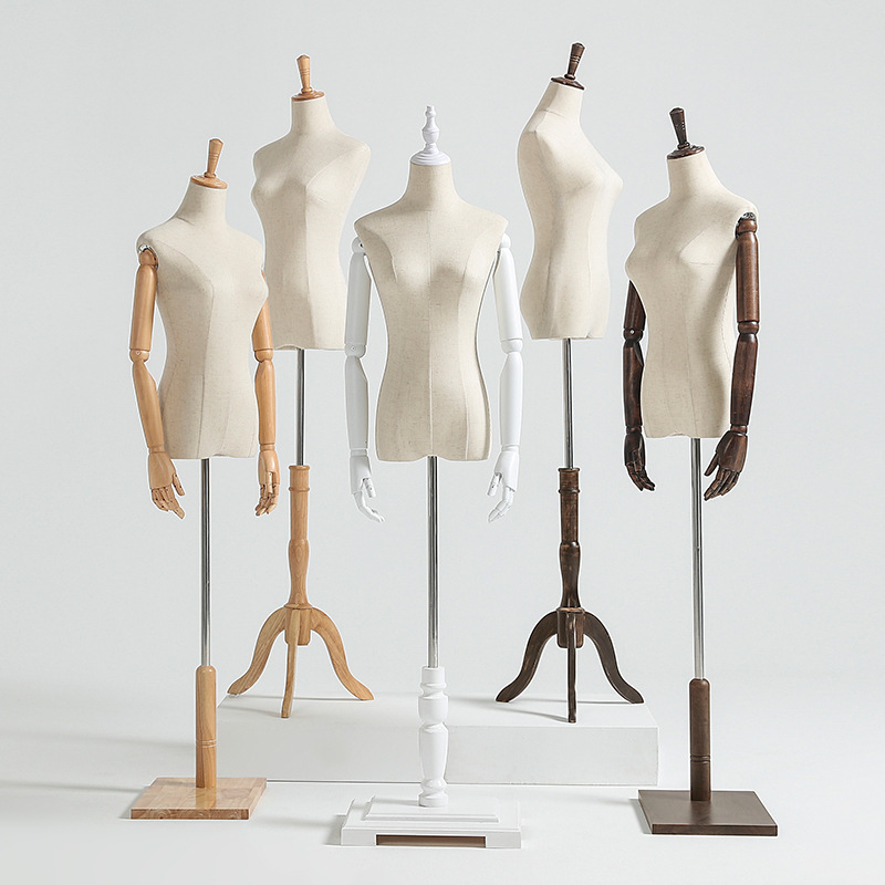 Clothing Store Model Props Female Full Body Mannequin Women's Clothing Korean Style Wedding Dress Window Display Stand Half Body Mannequin Stand