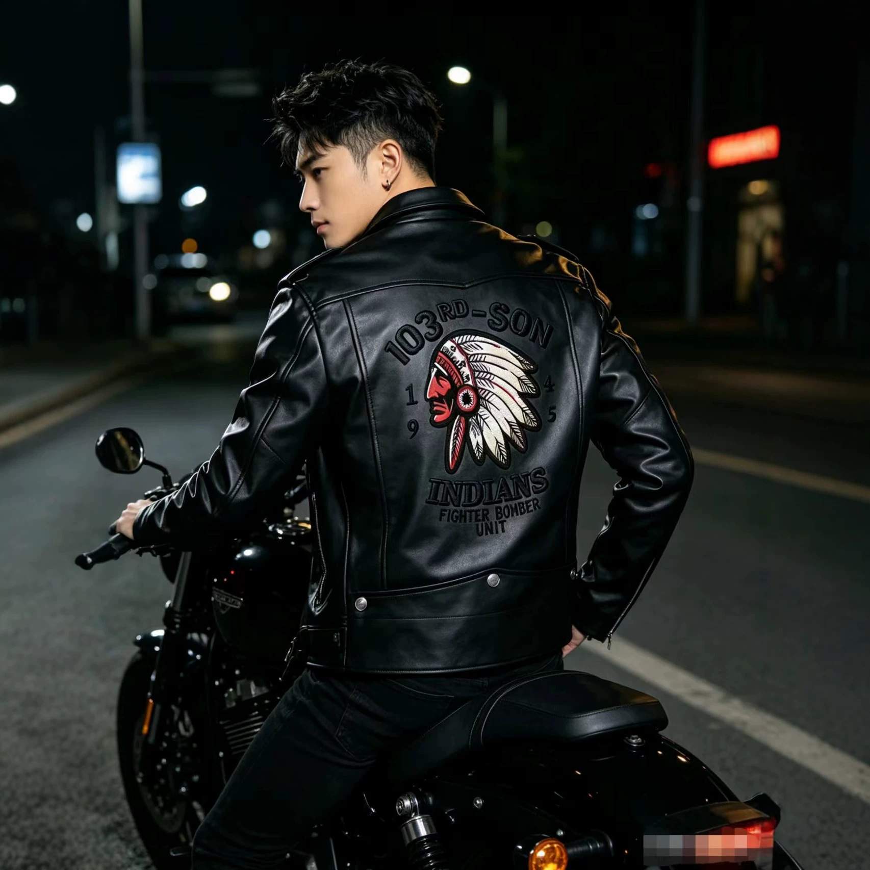 Autumn and Winter New Men's Leather Jackets, European and American Large Size Men's Clothing, Rivet Motorcycle Style Men's Leather Jackets Wholesale Embroidery