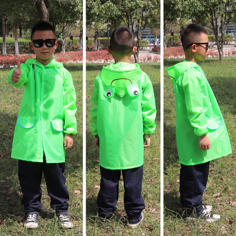 En forma de animal impermeable para niños Jardín de Infantes Escuela primaria femenina Bebé Niños grandes Niños todo el cuerpo engrosado poncho niños y niñas