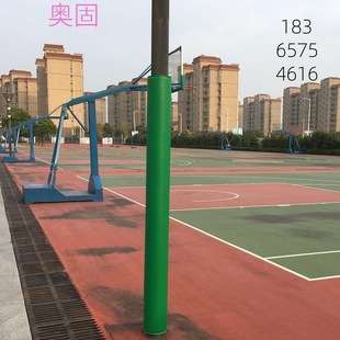 Basketball stand anti-collision protective sleeve outdoor square tube round tube steel structure lamp post football door soft bag indoor post