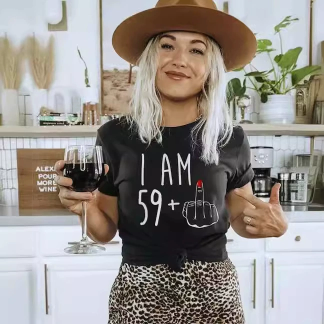 IAM59 тонкая цветная печатная футболка с короткими рукавами внешней торговли свободный топ AliExpress трансграничный источник Амазонка