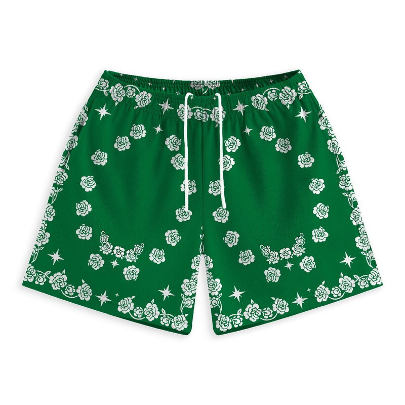 Men's summer American-style trendy shorts, breathable mesh athletic shorts for fitness, basketball, beach, and casual wear