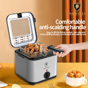 Cross-Border Electric Fryer Household Electric Fryer British Standard European Standard American Standard Electric Fryer French Fries Fryer Oil Fryer Machine Foreign Trade