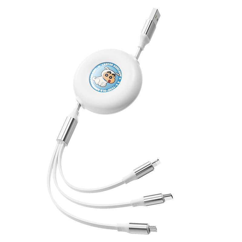 クレヨンしんちゃん/ドラえもん G16 1対3対応 Apple/Android急速充電対応 伸縮自在 データケーブル|undefined