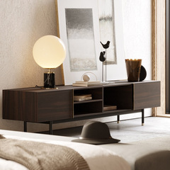 意式極簡實木儲物電視櫃北歐現代輕奢客廳家用視聽櫃大小戶型家具