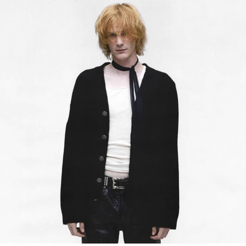 Erd's New Melancholic Rich Second-Generation Curled Edge Woven Slow-Wear Distressed Knitwear Knitwear for Men and Women