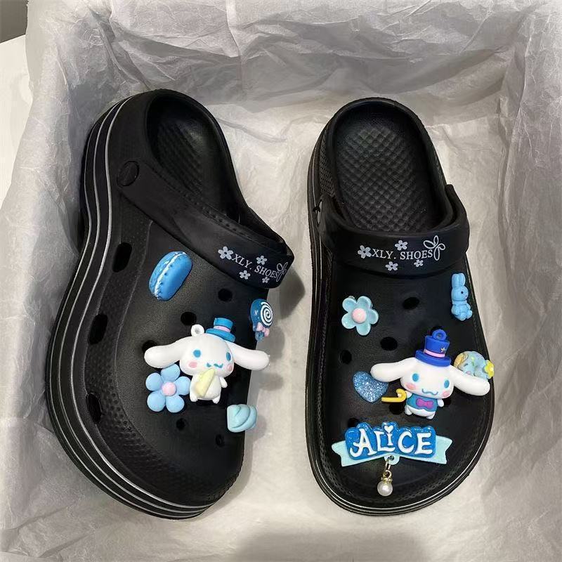 [쓰리라인 크록스] 블랙 [잉글리시 시나몬독]