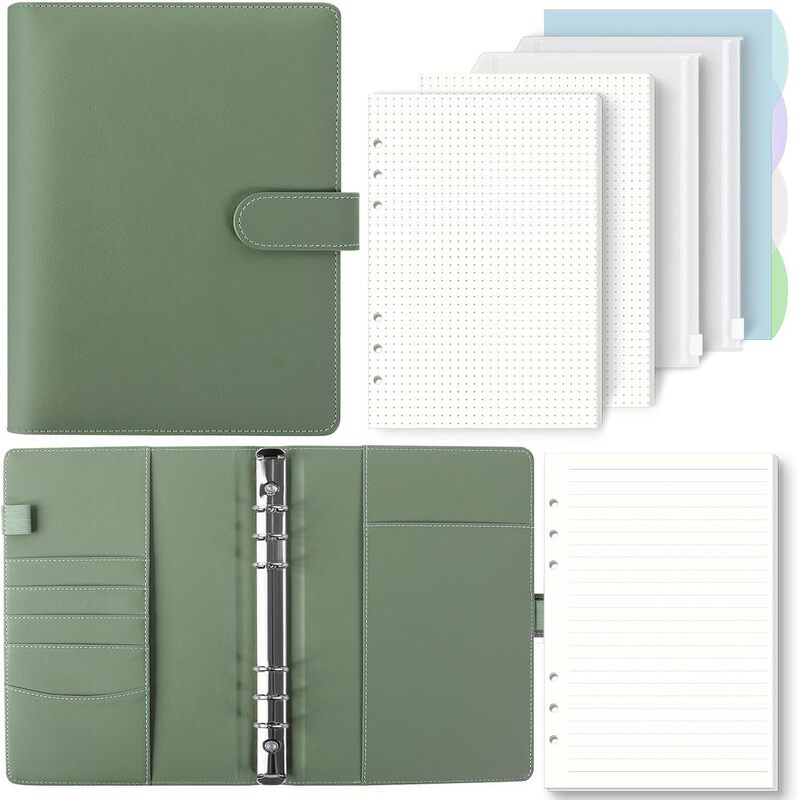 Cross-Border Amazon Popular A5 Macaron Loose-Leaf Notebook Multi-Functional Notes and Travel Diary in Stock