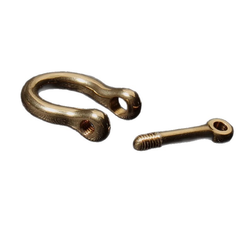 純真鍮馬蹄バックル手作り DIY レザーアクセサリー U 字型フックバックル銅馬蹄バックルクイックリリースバックルバッグバックルキーホルダー|undefined