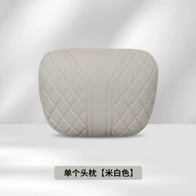 Lumbar Support, Car Pillow, Neck – Headrest - tesla-white-headrest