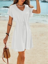 U 34851 Summer V-Neck Beach Dress �ļ�ɳ̲����ȹ �羳ŷ