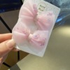 Children's cute hairgrip with bow, cloth, hair accessory, Korean style