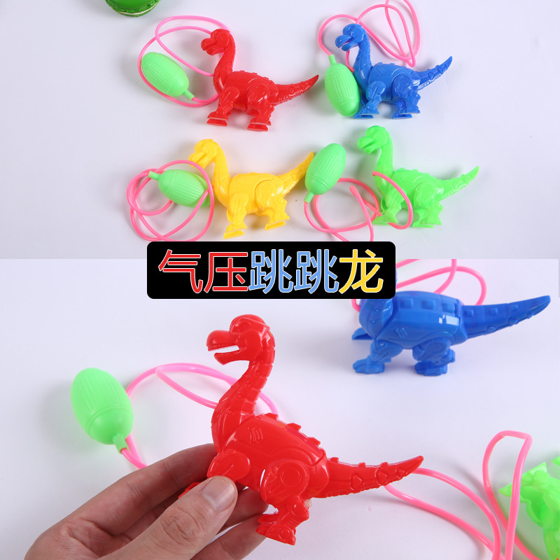 Presión animal presión de la mano de los niños Dragon presión saltar caballo 80 s nostálgico juguete pellizco bolsa de aire caballo se ejecutará