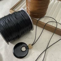 1.5mm Корея высококачественная восковая нить ожерелье шерстяная цепочка восковая цепочка ручная струнная плетеная веревка diy материал аксессуары сумка бисерная веревка