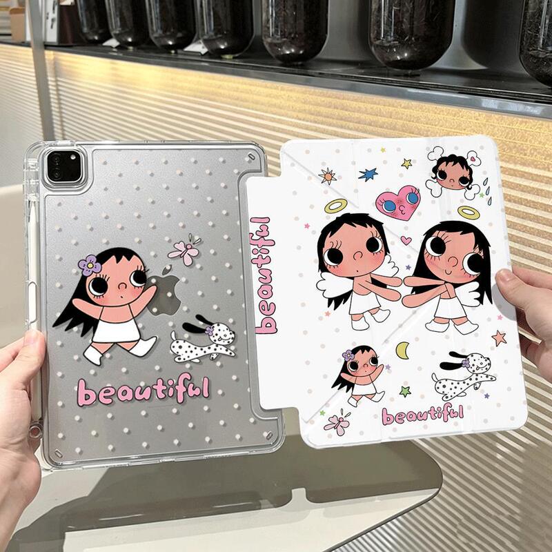 Fun Angel Xiao Yu Apple iPad 12Th Generation Air8/7 Tablet Pro 11inch Mini Protective Case A16 Protective Cover