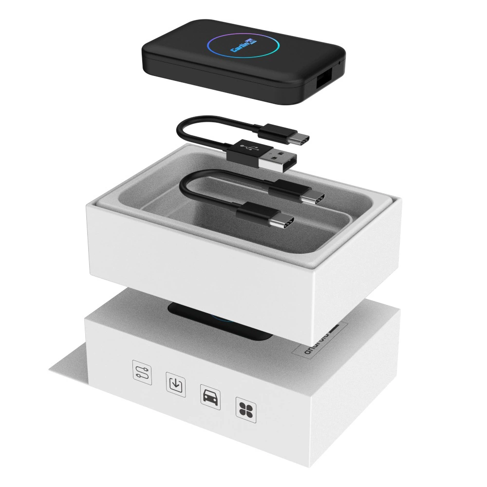 Carlinkit car apple carplay adapter wired to wireless car-machine interconnection box wireless upgrade