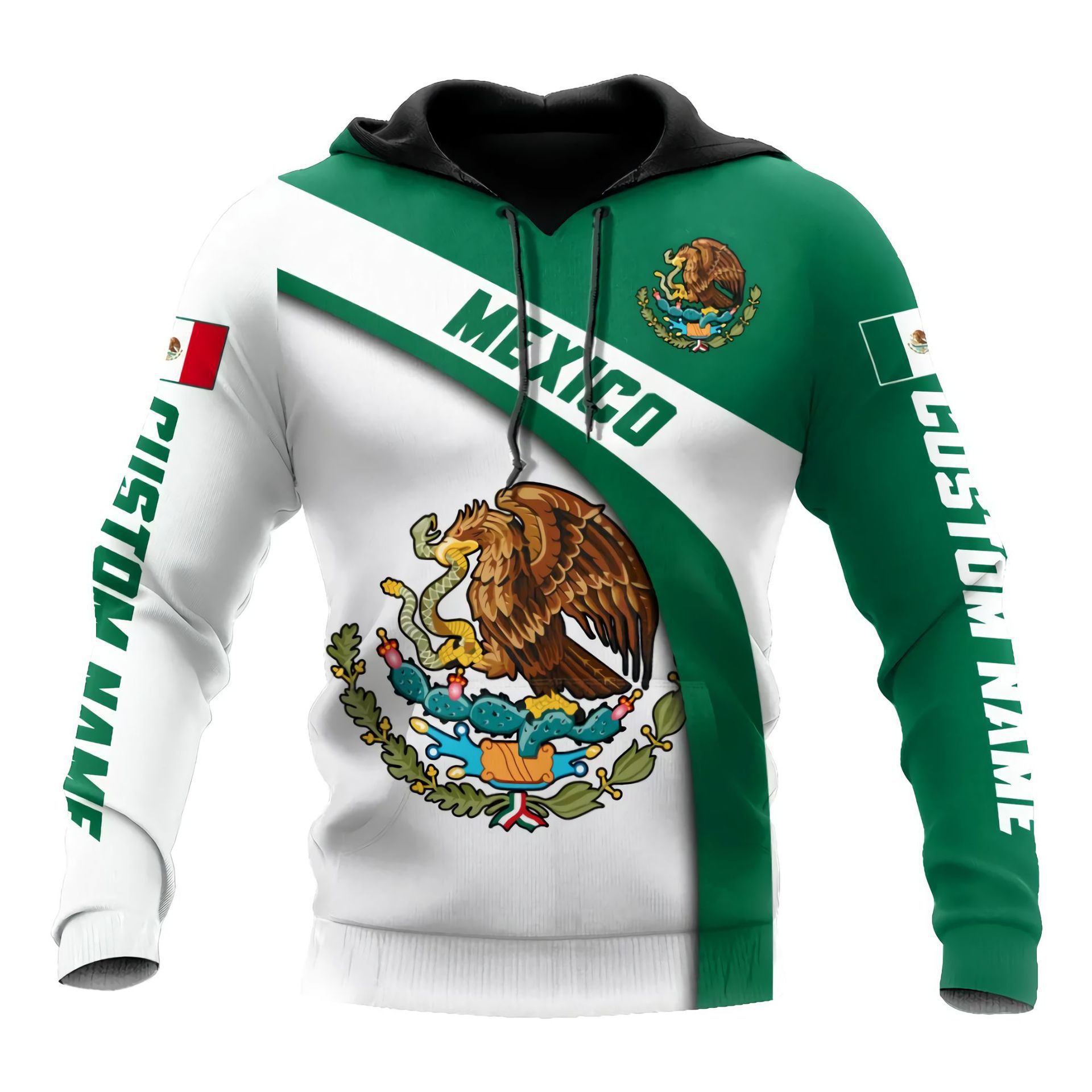 Sudadera con capucha hombre estampado 3d estilo mexicano casual_voghion.com