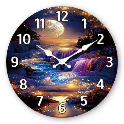 12 pulgadas fabricantes transfronterizos personalidades retro dibujos animados reloj de madera MDF silencioso decoración reloj de cuarzo