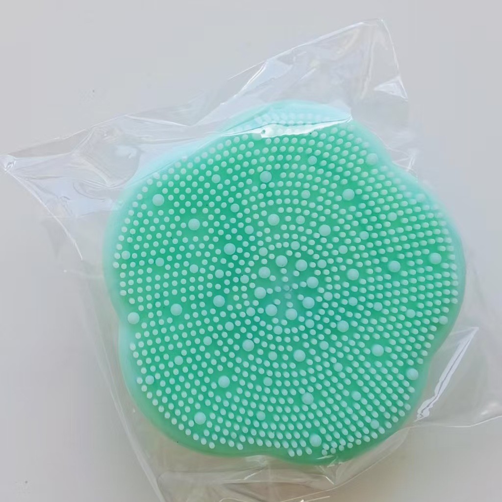 Flores de silicona cepillo de baño para bebés cepillo de limpieza infantil cepillo de limpieza facial recién nacido cepillo de limpieza facial de pelo suave cepillo de limpieza facial