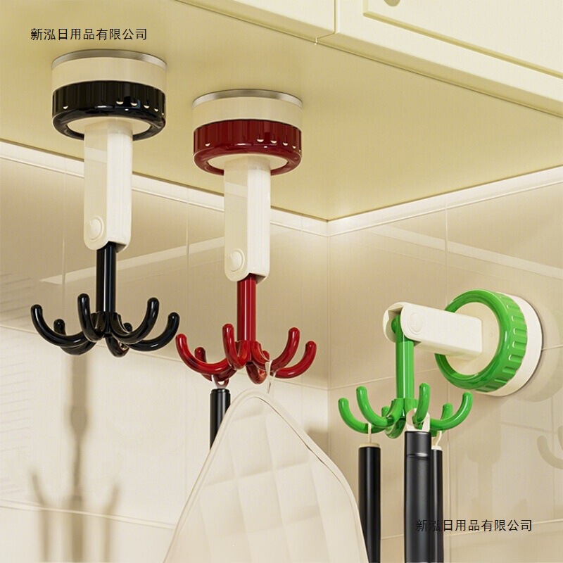 Retro Suction Cup Six-Claw Hook, No-Drill Suction Cup Kitchen Storage Rack, Multifunctional Household Creative Spatula Storage Rack Retro Suction Cup Six-Claw Hook, No-Drill Suction Cup Kitchen Storage Rack, Multifunctional Household Creative Spatula Storage Rack