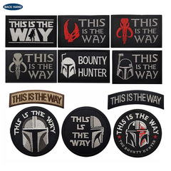 This is The Way Art Patch Funny The Mandalorian Embroidered Badge Cloth Patch