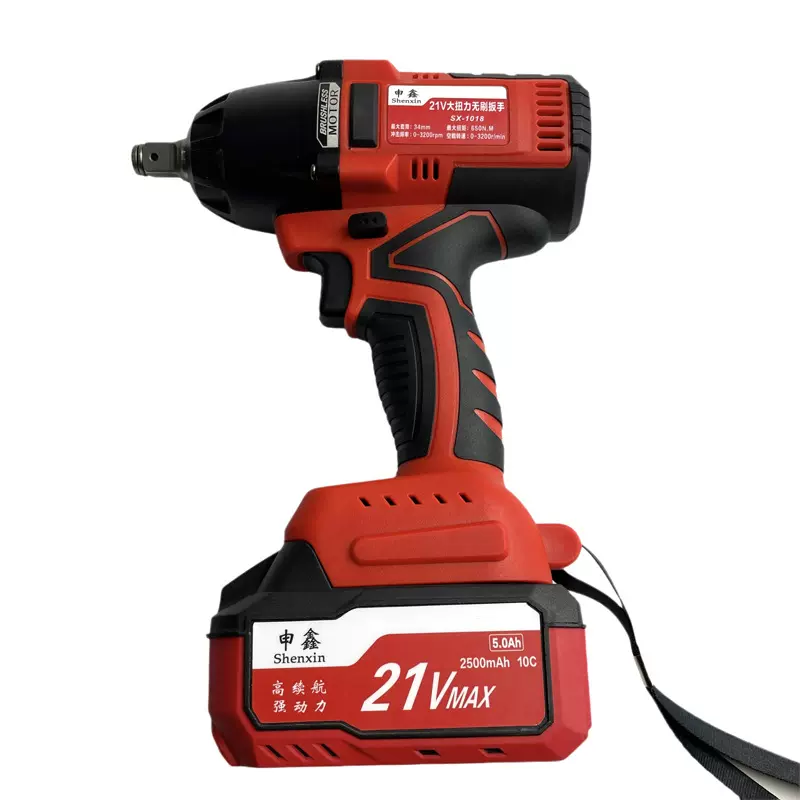 跨境家用多功能大扭力套筒风炮汽修架子木工专用无刷电动冲击扳手