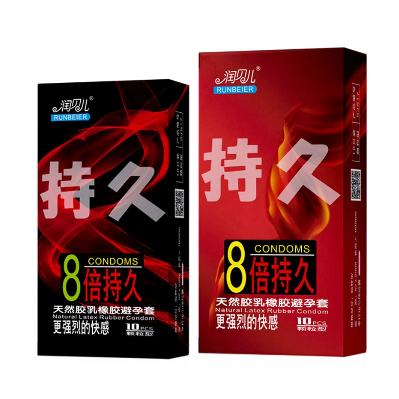 昂尔乐 Condom Ultra Thin Passion Floating Point Condom 8x Long-lasting Wolf Braces Large Particle Large Oil Quantity Covers