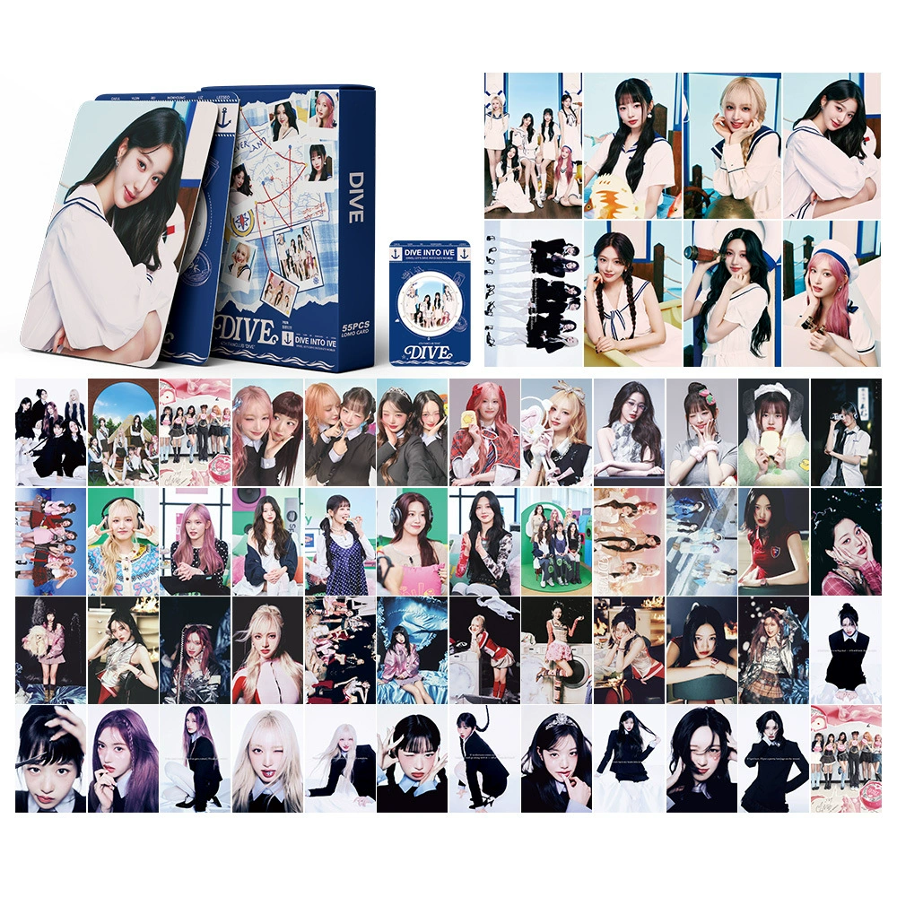 KPOP LOMO фото-карточки набор 55 шт. DIY, 5,7×8,7 см — поддержка IVE