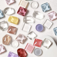 美甲展示板玻璃豆豆色卡色板透明珠子甲油胶颜色打版工具甲片厂家